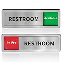 Restroom signBathroom Door Sign AvailableIn Use Privacy