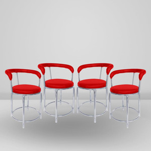restwell 173 stool with comfortable cushion seatchrome steel frame chair for outdoor use metal outdoor chair