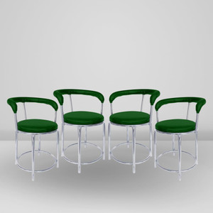 restwell 173 stool with comfortable cushion seatchrome steel frame chair for outdoor use metal outdoor chair