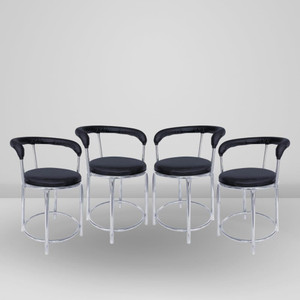 restwell 173 stool with comfortable cushion seatchrome steel frame chair for outdoor use metal outdoor chair