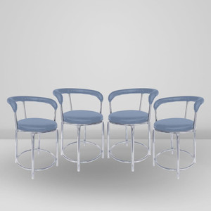 restwell 173 stool with comfortable cushion seatchrome steel frame chair for outdoor use metal outdoor chair
