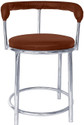 Restwell 173 Stool with Comfortable Cushion Seat|Chrome Steel Frame Chair For Outdoor Use Metal Outdoor Chair