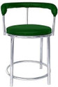Restwell 173 Stool with Comfortable Cushion Seat|Chrome Steel Frame Chair For Outdoor Use Metal Outdoor Chair