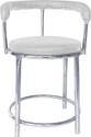 Restwell 173 Stool with Comfortable Cushion Seat|Chrome Steel Frame Chair For Outdoor Use Metal Outdoor Chair