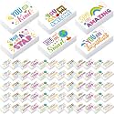 Resurhang 180 Pcs Inspirational Erasers,Inspirational,White
