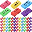 Resurhang 180 Pcs Inspirational Erasers,Motivational,Multicolor