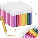 Resurhang 80 Pcs Glitter Glue Pens Bulk 10 Colors for Crafts DIY Arts