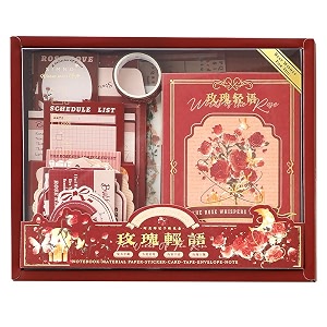Retailio 348 Pcs Scrapbook Kit Vintage Aesthetic