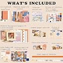 Retailio 348 Pcs Scrapbook Kit Vintage Aesthetic