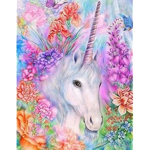 5d diamond painting kit 12x16inch diamond painting kit for adults amp kids very suitable for home leisure and wall decoration unicorn