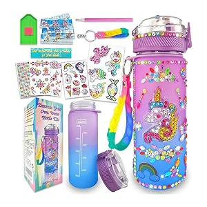 retailio 5d diamond painting kit 12x16inch diamond painting kit for adults amp kids very suitable for home leisure and wall decoration water bottle kits unicorn
