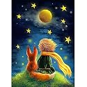Retailio 5D Diamond Painting Kit, 12x16inch Diamond Painting Kit for Adults &amp; Kids, Very Suitable for Home Leisure and Wall Decoration (Little Prince and Wolf)