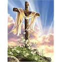 5D Diamond Painting Kit, 12x16inch Diamond Painting Kit for Adults & Kids, Very Suitable for Home Leisure and Wall Decoration (Sky Cross)
