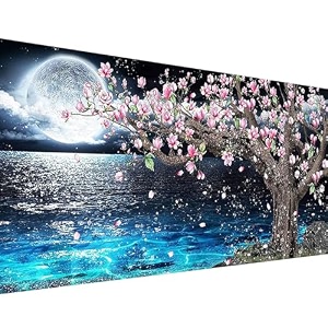 5d diamond painting kit275 x 157 inch diamond painting kit for adults amp kids very suitable for home leisure and wall decoration gift for kids and adults moon