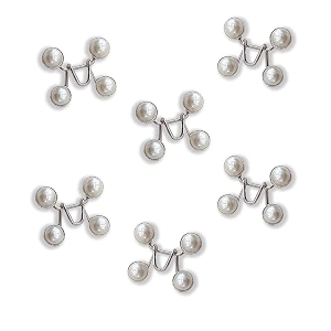 6 pcs adjustable waist buckle extender set for jeans and pants - perfect fit instant button 6