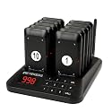 Retekess TD157 Vibrating Pager System, Buzzers for Restaurant,10 Pagers