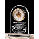 Retirement Gifts for Women Men 2026, Unique Engraved Glass Clock Plaque
