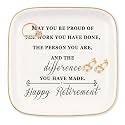 Retirement Gifts for Women Ring Dish Jewelry Tray, May you be proud of the work you have done and the difference Happy Retirement Gifts, Gifts for Teacher, Boss, Coworker, Colleague, Friend