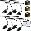 Retisee 8 Pcs Music Stand Lights Clip-On 18 LED Piano Lamp Battery