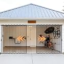Retractable Garage Door Screen 2 Car, Smooth Sliding, Fits 16x7 Ft Garage