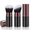 Retractable Kabuki Brushes, 2 Pack Travel Powder Face Makeup Brush Set