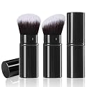 Retractable Kabuki Makeup Brush, 2 Pcs Powder Face Makeup Brush Set