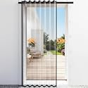 Retractable Screen Door with Track, Smooth Sliding, Fits 38"x 83"Door