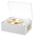Retro CD Player Bluetooth 5.3 Wood Grain Desktop Music