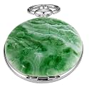 Fashion Skeleton Mechanical Pocket Watch, Antique Roman Numeral Dial Mechanical Pocket Watches for Men with Box