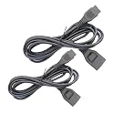 Retro Game Console Controller Extension Cable Compatible for Retro Game Systems, Sega Genesis, 6 Feet – 1.8m (Two Cables)