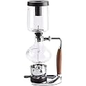 Retro Manual Vacuum Glass Siphon Coffee Maker | 3-5 Cup Percolator for Coffee & Tea Brewing(Size:600ml)