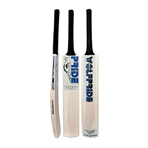 retro plus full size cricket bat ideal for age 15 yrs with anti scuff sheet toe and cover retro plus blue sticker amp black grip kashmir willow cricket bat