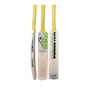 retro plus full size cricket bat ideal for age 15 yrs with anti scuff sheet toe and cover retro plus yellow sticker amp black grip himachal willow cricket bat