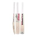 Retro Plus Full Size Cricket Bat, Ideal for Age 15+ Yrs with Anti Scuff Sheet, Toe, and Cover (Retro Plus Pink Sticker &amp; White Grip, Poplar Willow Cricket Bat)