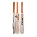 Retro Plus Full Size Cricket Bat, Ideal for Age 15+ Yrs with Anti Scuff Sheet, Toe, and Cover (Retro Plus Orange Sticker &amp; Orange Grip, Kashmir Willow Cricket Bat)