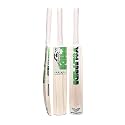 Retro Plus Full Size Cricket Bat, Ideal for Age 15+ Yrs with Anti Scuff Sheet, Toe, and Cover (Retro Plus Green Sticker &amp; White Grip, Kashmir Willow Cricket Bat)