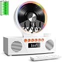 ROADOM Portable CD Player with Bluetooth, Rechargeable & Hi-Fi Speakers