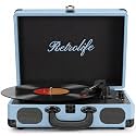 Retrolife® Vinyl Record Player with Speakers, Bluetooth Vinyl Player