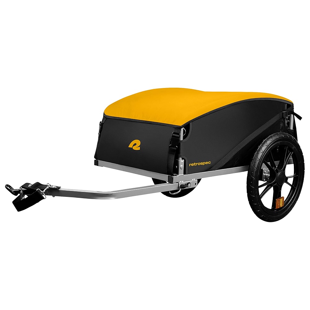 Retrospec Rover Hauler Bike Cargo Trailer - Foldable Frame with Weather ...