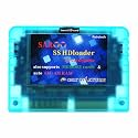 Retrotech Only On Saturn Saroo HD Loader 120 Games in 1 Flash Cart 64gb - Transparent Blue, Includes Retrotech Printed Instructions