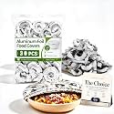 Reusable Aluminum Foil Bowl Covers 30 Pack 6"-11" Elastic Food Storage