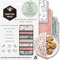Reusable Beeswax Wraps for Food | 7 Pack | Eco Friendly, Organic, Biodegradable, Plastic Free, Bee's Wrap Bowl Covers and Food Storage | Cling Wrap Alternative