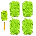 4 Pack Reusable Duster Refill Compatible with Swiffer Hand Duster