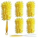 Reusable Duster for Swiffer, 4 Refills + 1 Handle, Yellow
