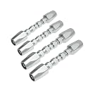 Reusable Hydraulic Hose Field Repair Kit, 1/2'' 3/8'' 1/4'' for Hydraulic Hose Crimper Fittings Size #08#06#04 (2PCS 1/4" &amp; 2PCS 3/8")