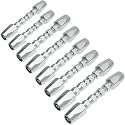 Reusable Hydraulic Hose Field Repair Kit, 1/2'' 3/8'' 1/4'' for Hydraulic Hose Crimper Fittings Size #08#06#04 (2PCS 1/4" &amp; 4PCS 3/8" &amp; 2PCS 1/2")
