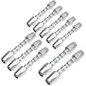 Reusable Hydraulic Hose Field Repair Kit, 1/2'' 3/8'' 1/4'' for Hydraulic Hose Crimper Fittings Size #08#06#04 (5PCS 1/4" &amp; 3PCS 3/8" &amp; 2PCS 1/2")