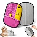 Reusable Pet Hair Remover Gloves – Electrostatic Lint & Fur Removal, Machine Washable Cleaning Gloves for Furniture, Clothes & Car (Pink)