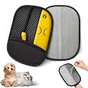 Reusable Pet Hair Remover Gloves – Electrostatic Lint &amp; Fur Removal, Machine Washable Cleaning Gloves for Furniture, Clothes &amp; Car(Black)