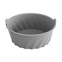 Reusable Silicone Slow Cooker Liner for 6-8 Quart Oval, High Resistant, Dishwasher Safe, Non- Insert(gray)